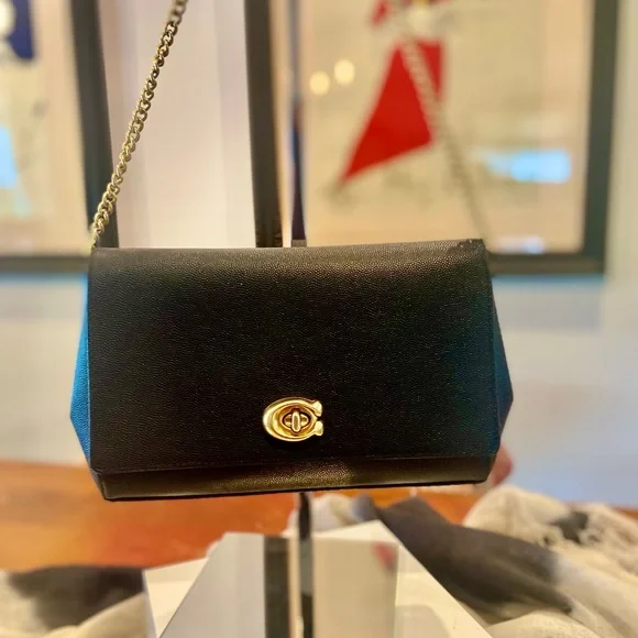 Coach Black Chain Shoulder Bag - Picture 9 of 11